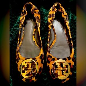 Tory Burch Leopard Reva Ballet Flats